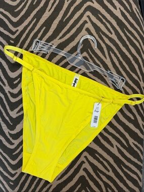 RARE Bright yellow size large booty bag PANTY style 170521 #P35
